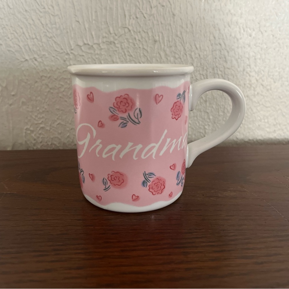 Grandma Pink Floral Mug